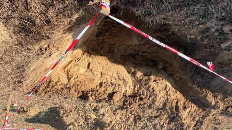 L’area dove è stata rinvenuta la bomba L’area dove è stata rinvenuta la bomba