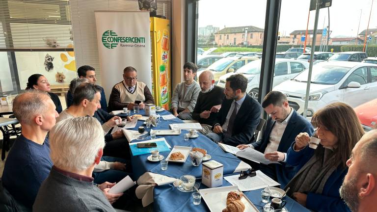 Confesercenti Cesena a colazione col sindaco Confesercenti Cesena a colazione col sindaco