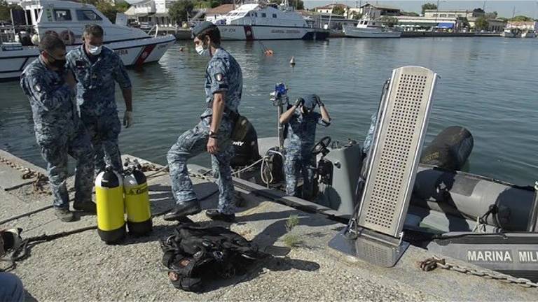 La bomba all'imbocco delle dighe del porto di Marina di Ravenna non è più un pericolo La bomba all'imbocco delle dighe del porto di Marina di Ravenna non è più un pericolo