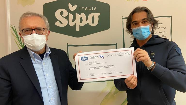 Bellaria, la Sipo dona 2.500 euro alla Fondazione Maratona Alzheimer Bellaria, la Sipo dona 2.500 euro alla Fondazione Maratona Alzheimer
