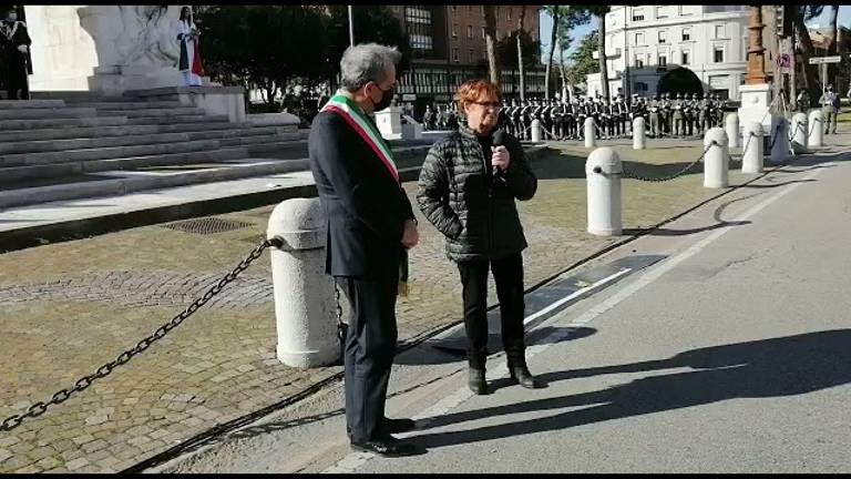 Forlì, cerimonia solenne in piazzale della Vittoria per la cittadinanza al Milite Ignoto Forlì, cerimonia solenne in piazzale della Vittoria per la cittadinanza al Milite Ignoto