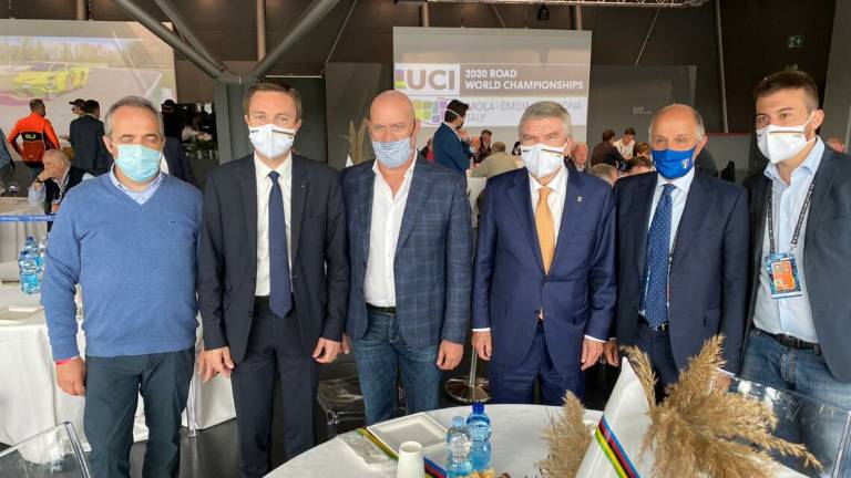 Ciclismo, Bach, presidente Cio: Imola ha fatto un miracolo Ciclismo, Bach, presidente Cio: Imola ha fatto un miracolo