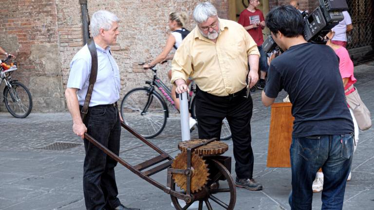 Imola, tv giapponese sulle tracce di Leonardo da Vinci Imola, tv giapponese sulle tracce di Leonardo da Vinci