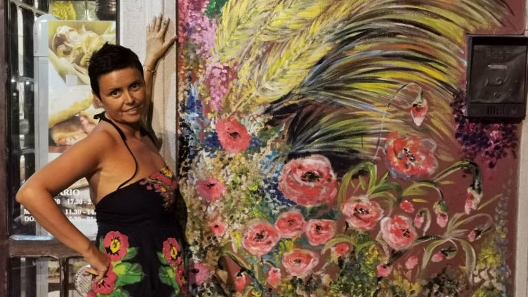 Rimini, il murales impressionista di Denise Camporesi Rimini, il murales impressionista di Denise Camporesi