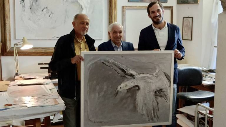 Dal maestro Osvaldo Piraccini opera in dono al Comune di Cesena Dal maestro Osvaldo Piraccini opera in dono al Comune di Cesena