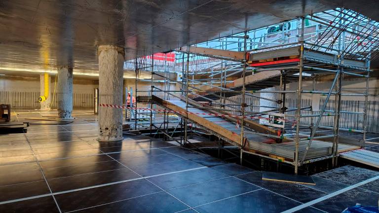 L’avanzamento del cantiere del parcheggio interrato L’avanzamento del cantiere del parcheggio interrato