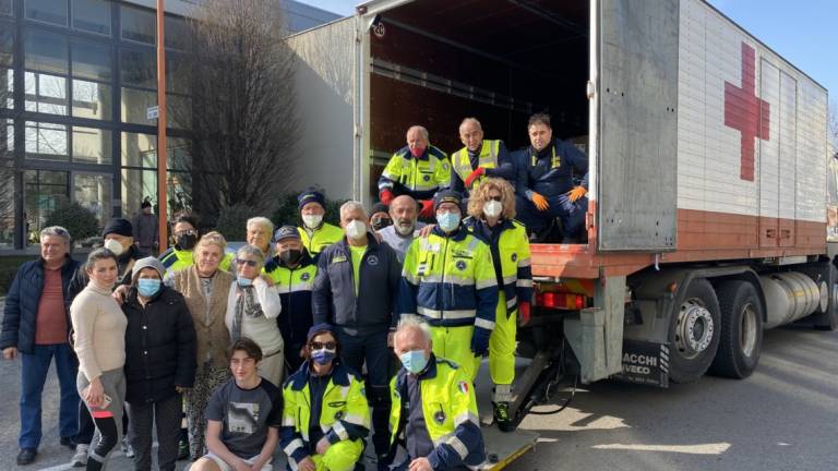 Emergenza ucraina, partito da Cesena il carico di aiuti Emergenza ucraina, partito da Cesena il carico di aiuti