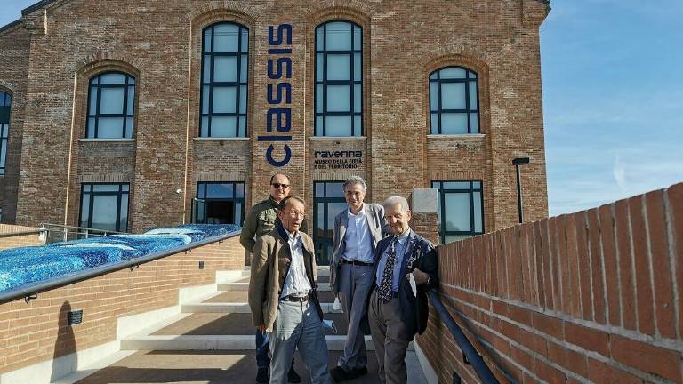 Ravenna, il celebre archeologo Salvatore Settis in visita al Classis Ravenna, il celebre archeologo Salvatore Settis in visita al Classis