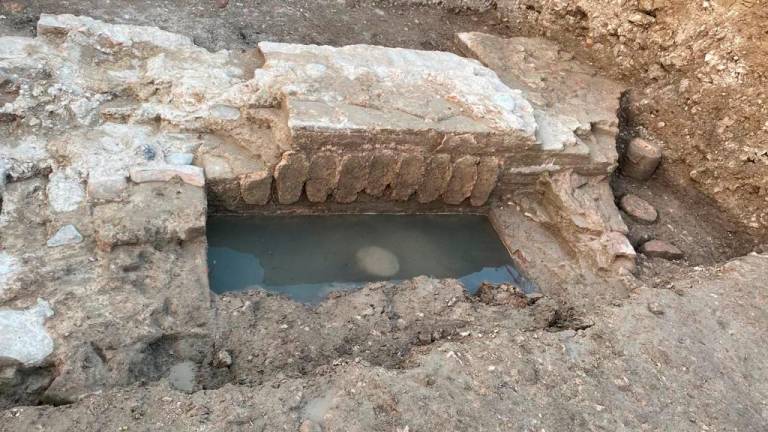 Una delle vasche delle terme tardo antiche Una delle vasche delle terme tardo antiche