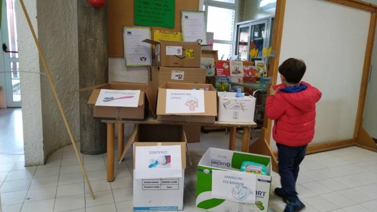 Forlì per l'Ucraina, un successo la raccolta dei nidi e delle scuole dell'infanzia Forlì per l'Ucraina, un successo la raccolta dei nidi e delle scuole dell'infanzia