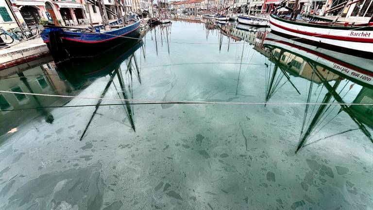 Cesenatico, perdita di gasolio in darsena colpisce anche il porto canale - VIDEO Cesenatico, perdita di gasolio in darsena colpisce anche il porto canale - VIDEO