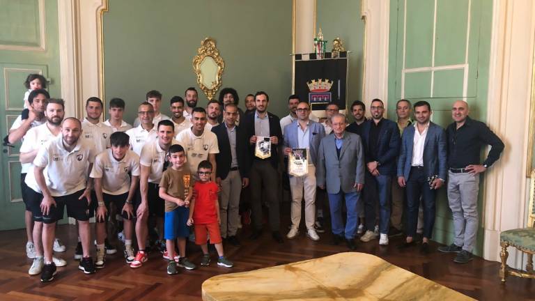Calcio a 5, la Futsal Cesena ricevuta in Comune dopo la promozione in A2 Calcio a 5, la Futsal Cesena ricevuta in Comune dopo la promozione in A2