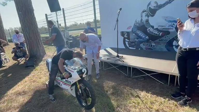 Imola, torna a rombare la moto di Gresini VIDEO Imola, torna a rombare la moto di Gresini VIDEO