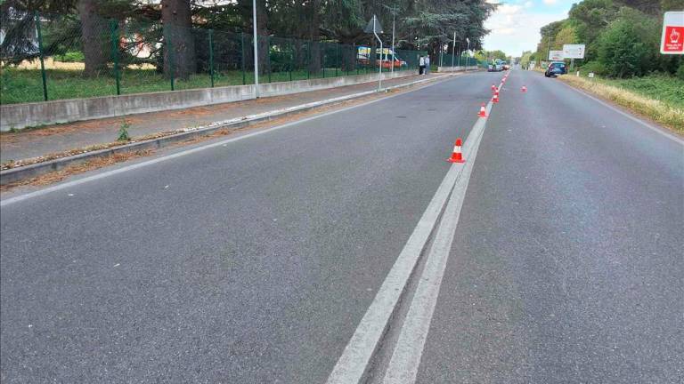 Il punto dove è avvenuto l’incidente Il punto dove è avvenuto l’incidente