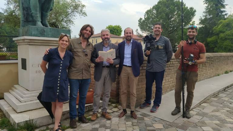 Savignano, la tv francese gira un documentario sul Rubicone Savignano, la tv francese gira un documentario sul Rubicone