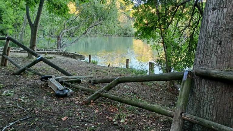 Rimini, la palizzata del Parco della Cava è un colabrodo - Gallery Rimini, la palizzata del Parco della Cava è un colabrodo - Gallery