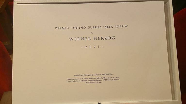 Werner Herzog premiato a Pennabilli celebra Tonino Guerra / Le immagini Werner Herzog premiato a Pennabilli celebra Tonino Guerra / Le immagini