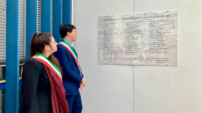 Rimini, l’omaggio alla vittime sindacali delle mafie Rimini, l’omaggio alla vittime sindacali delle mafie