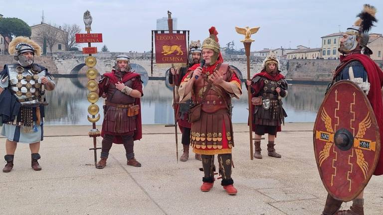 Rimini ritorna ai tempi dell’antica Roma Rimini ritorna ai tempi dell’antica Roma