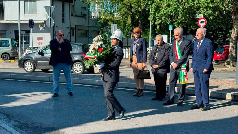 La cerimonia a Porta Schiavonia La cerimonia a Porta Schiavonia