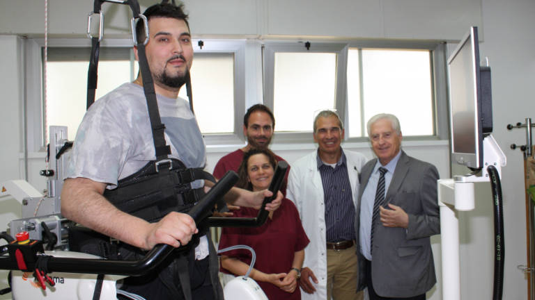 Jordan da Rimini e il Lokomat: A Cesenatico sono tornato a camminare Jordan da Rimini e il Lokomat: A Cesenatico sono tornato a camminare