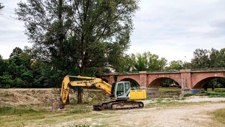 Imola, argine del Santerno, via ai lavori in somma urgenza Imola, argine del Santerno, via ai lavori in somma urgenza