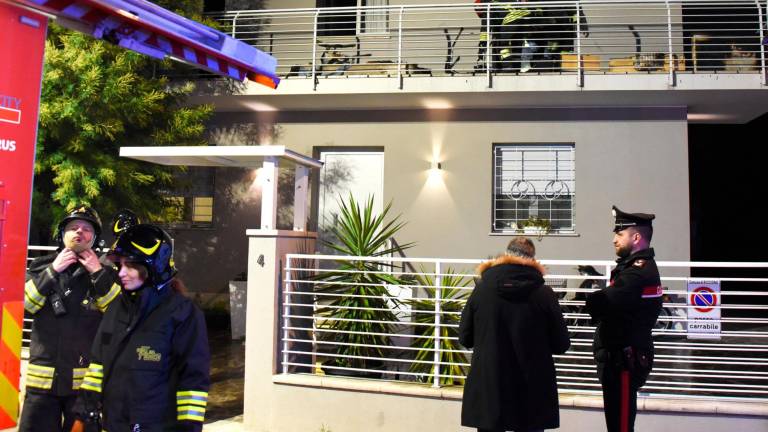 Incendio in un appartamento a Riccione Incendio in un appartamento a Riccione