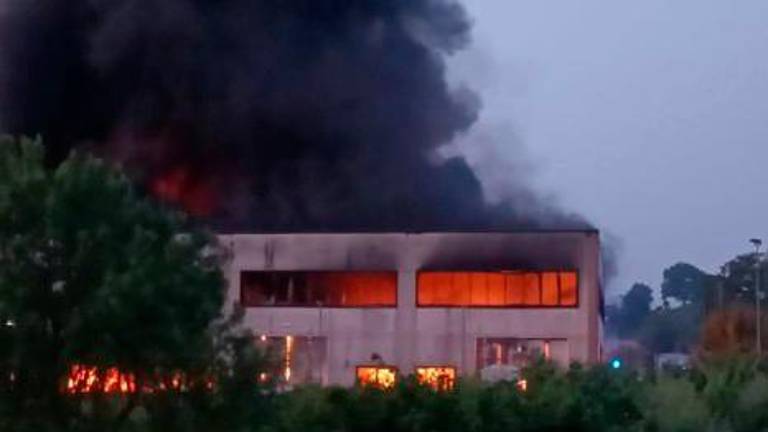 Mercato Saraceno, incendio al capannone: Vigili del Fuoco in azione Mercato Saraceno, incendio al capannone: Vigili del Fuoco in azione