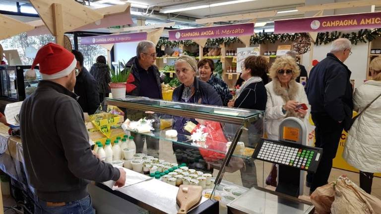Il Natale di Coldiretti: mezzo milione di chili di cibi e bevande ai bisognosi Il Natale di Coldiretti: mezzo milione di chili di cibi e bevande ai bisognosi