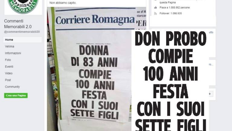 Fake news, se una donna di 83 anni ne compie 100 Fake news, se una donna di 83 anni ne compie 100