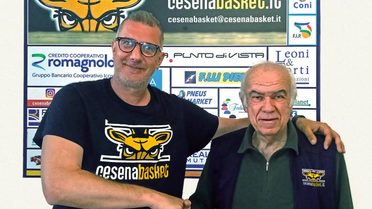 Coach Vandelli e il presidente Fagioli Coach Vandelli e il presidente Fagioli