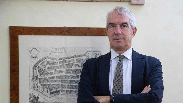 Il presidente della Banca di Imola Giovanni Tamburini