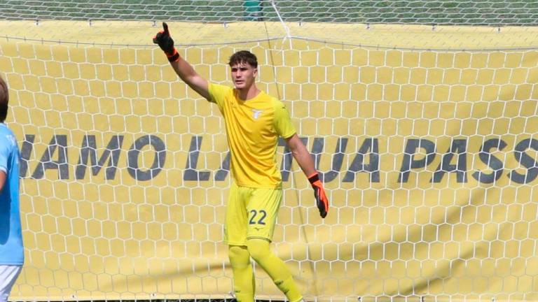 Il giovane portiere laziale Davide Renzetti Il giovane portiere laziale Davide Renzetti