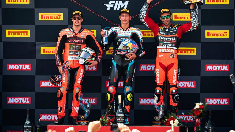 Il podio della Superbike Il podio della Superbike