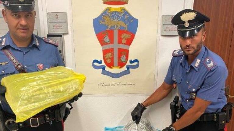 Lei scoppia a piangere e i carabinieri scoprono 6 chili di erba Lei scoppia a piangere e i carabinieri scoprono 6 chili di erba