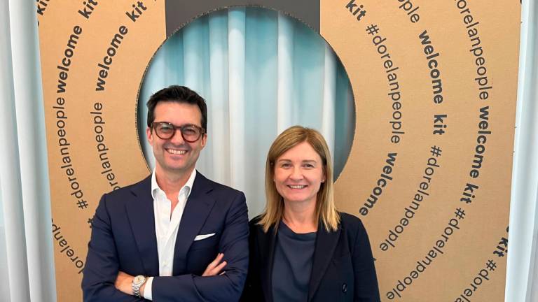 Riccardo Tura (Dorelan) e Alessandra Florio (Intesa Sanpaolo) Riccardo Tura (Dorelan) e Alessandra Florio (Intesa Sanpaolo)