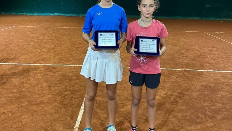 Tennis, Diletta Sabbioni e Serena Pellandra vincono il doppio Under 11 al Junior Masters Road to Torino” Tennis, Diletta Sabbioni e Serena Pellandra vincono il doppio Under 11 al Junior Masters Road to Torino”