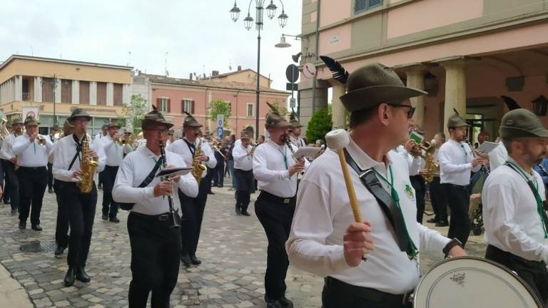 Savignano, festa grande con la fanfara di Palmanova degli Alpini Savignano, festa grande con la fanfara di Palmanova degli Alpini