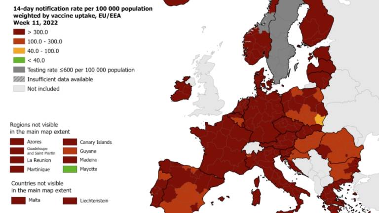 Covid, l'Europa cataloga tutta l'Italia in rosso scuro Covid, l'Europa cataloga tutta l'Italia in rosso scuro