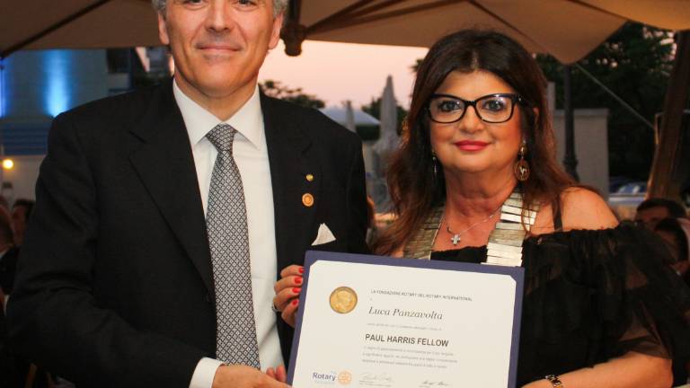 Rotary Club Cesena, Paul Harris Fellow al manager Luca Panzavolta Rotary Club Cesena, Paul Harris Fellow al manager Luca Panzavolta