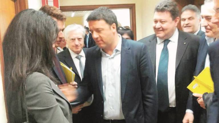 Renzi incontra gli imprenditori Renzi incontra gli imprenditori