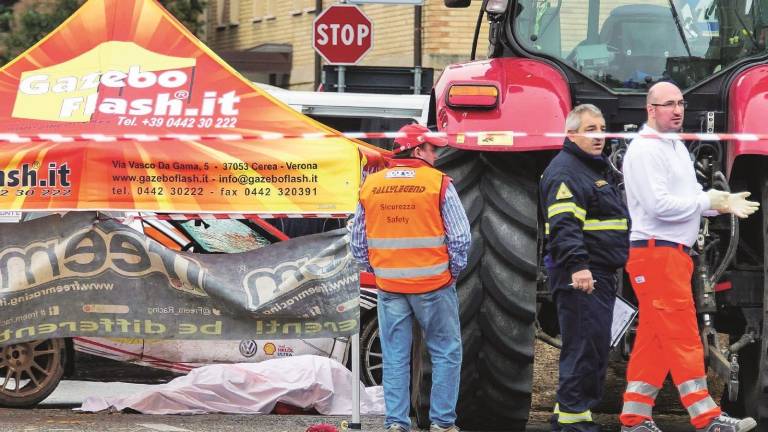 Morte al rally, inchiesta per omicidio colposo Morte al rally, inchiesta per omicidio colposo