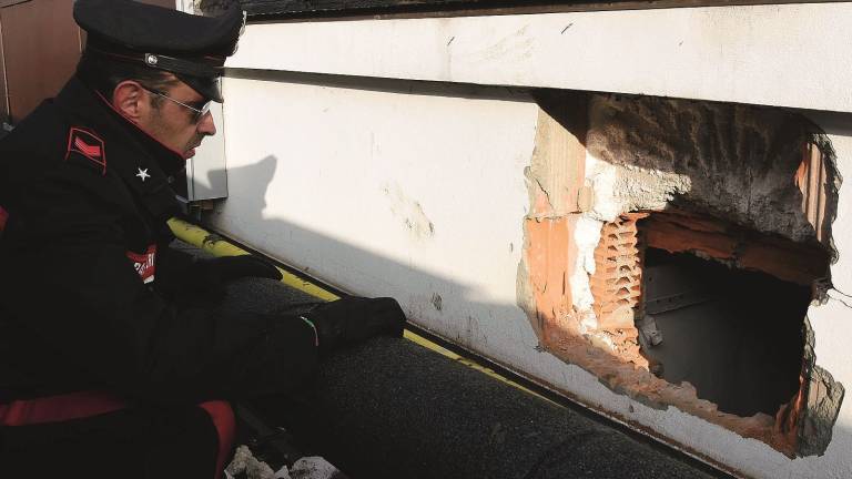 Sfondano il tetto a colpi di piccone e fanno razzia di telefonini Sfondano il tetto a colpi di piccone e fanno razzia di telefonini