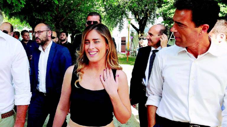 Il ministro Boschi alla Festa Pd di Sant'Egidio Il ministro Boschi alla Festa Pd di Sant'Egidio