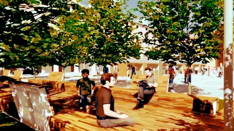 Piazza della Libertà diventa a misura di bambino Piazza della Libertà diventa a misura di bambino
