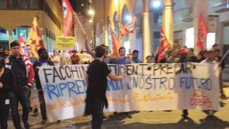 Logistica: manifestazione dalla stazione al centro storico Logistica: manifestazione dalla stazione al centro storico