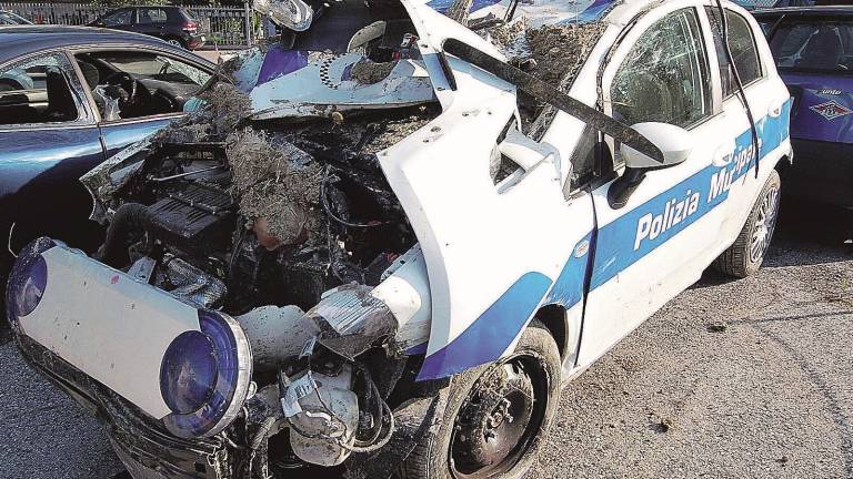 Ruba l'auto dei vigili e la butta nel dirupo Ruba l'auto dei vigili e la butta nel dirupo