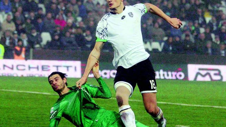 Il marchio Suntrades sulle maglie del Cesena Il marchio Suntrades sulle maglie del Cesena