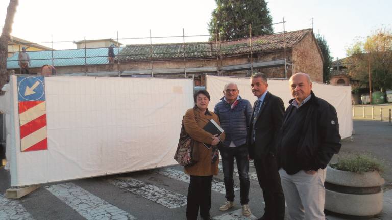 Lavori al tetto della Portaccia Lavori al tetto della Portaccia