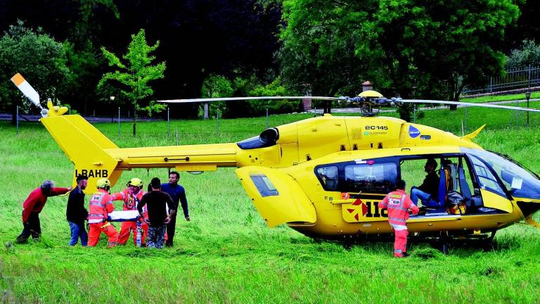 Bambina travolta dal trattore Bambina travolta dal trattore
